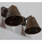 Pair of brass sconces, 20th century work