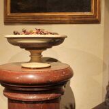 Italian 19th Century Neoclassical Marble Bowl on Pedestal or Tazza Centerpiece