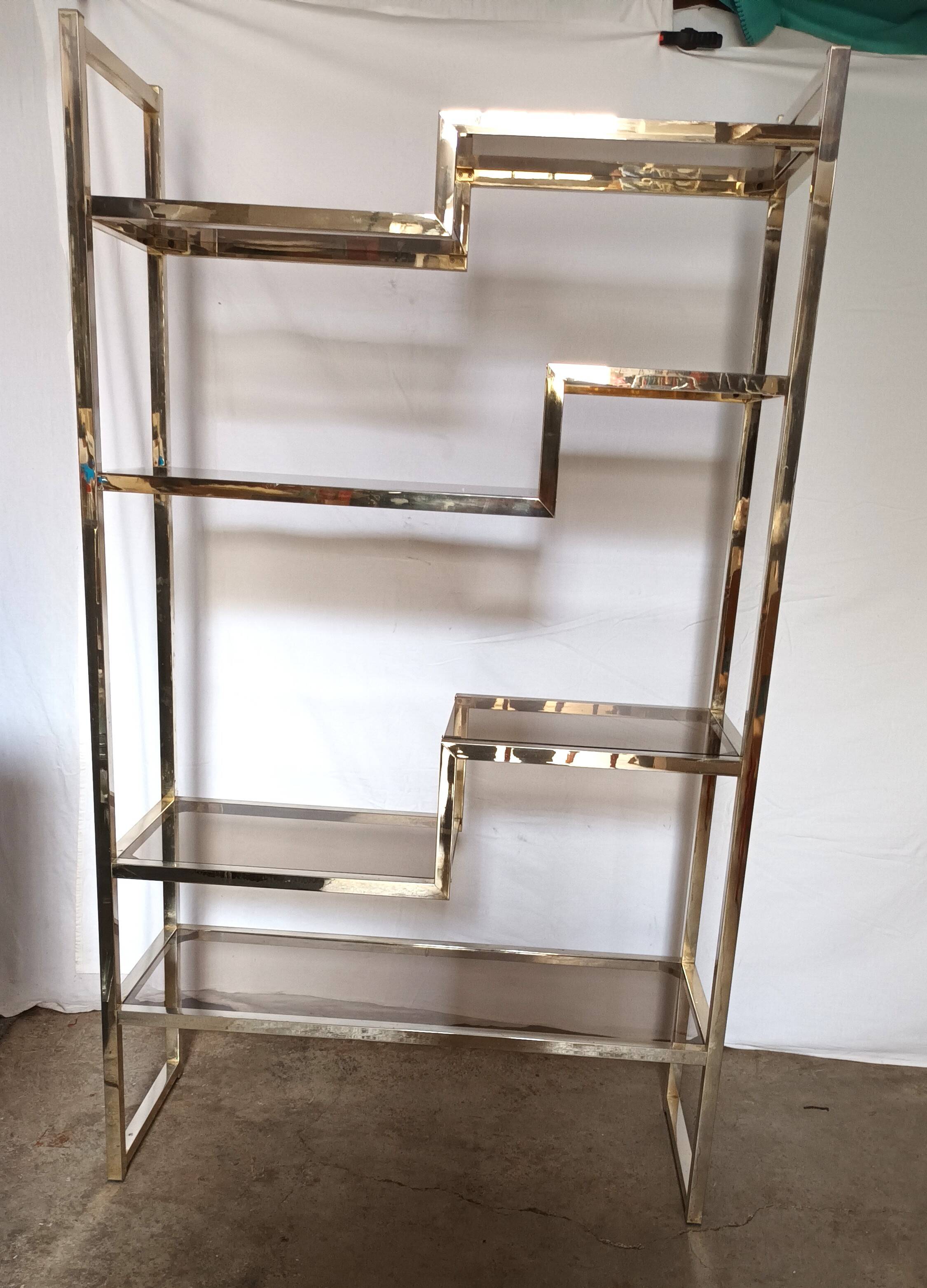 1970s shelf attributed to Willy Rizzo.
