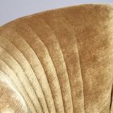 Armchair gold vintage 50-60s velvet