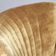 Armchair gold vintage 50-60s velvet