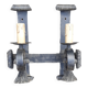 Brutalist wrought iron wall lamp 1970