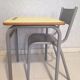 Bureau et chaise d'écolier vintage