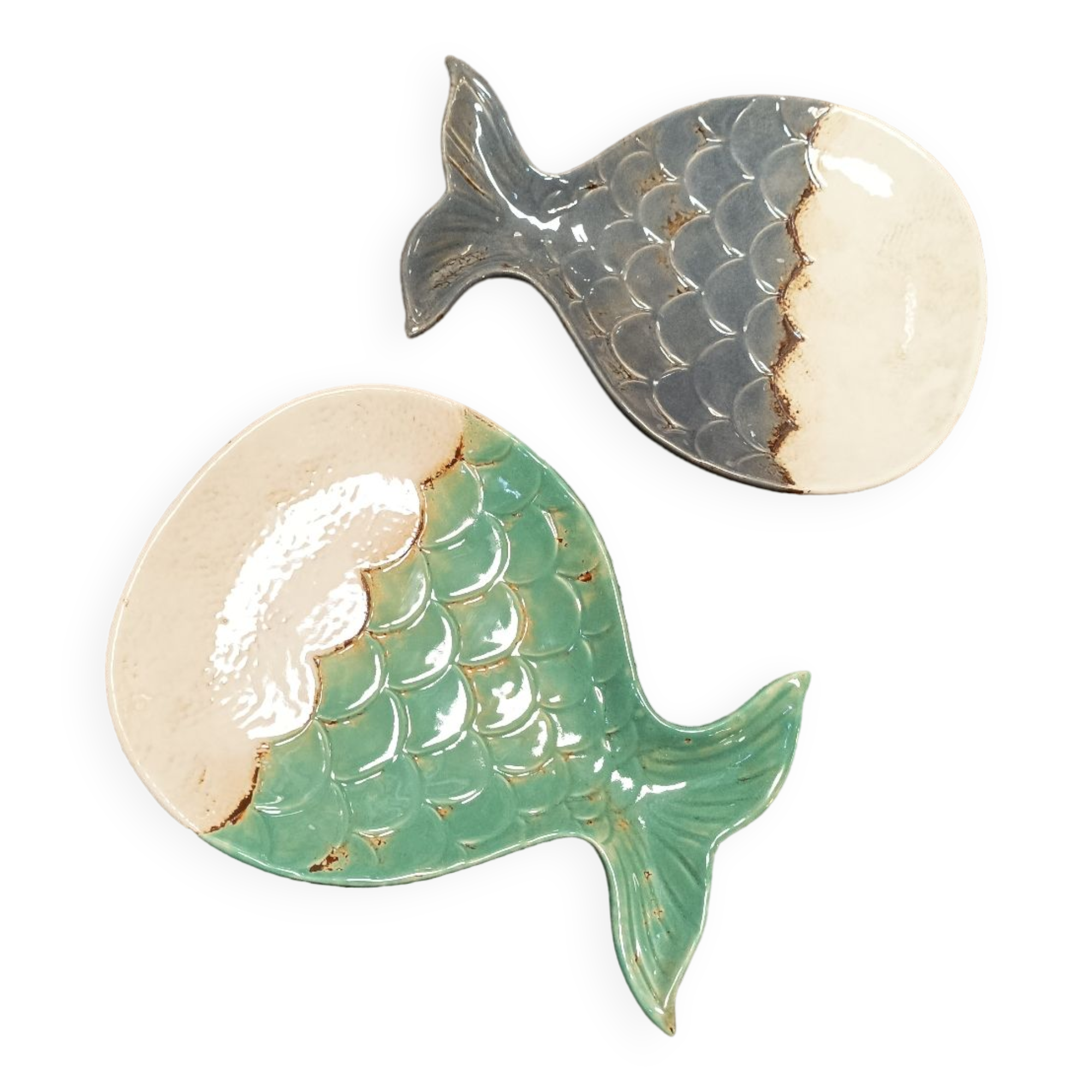 Set of 2 stoneware dishes