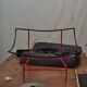 Vintage Montis Butterfly lounge chair by Gerard van den Berg in red leather