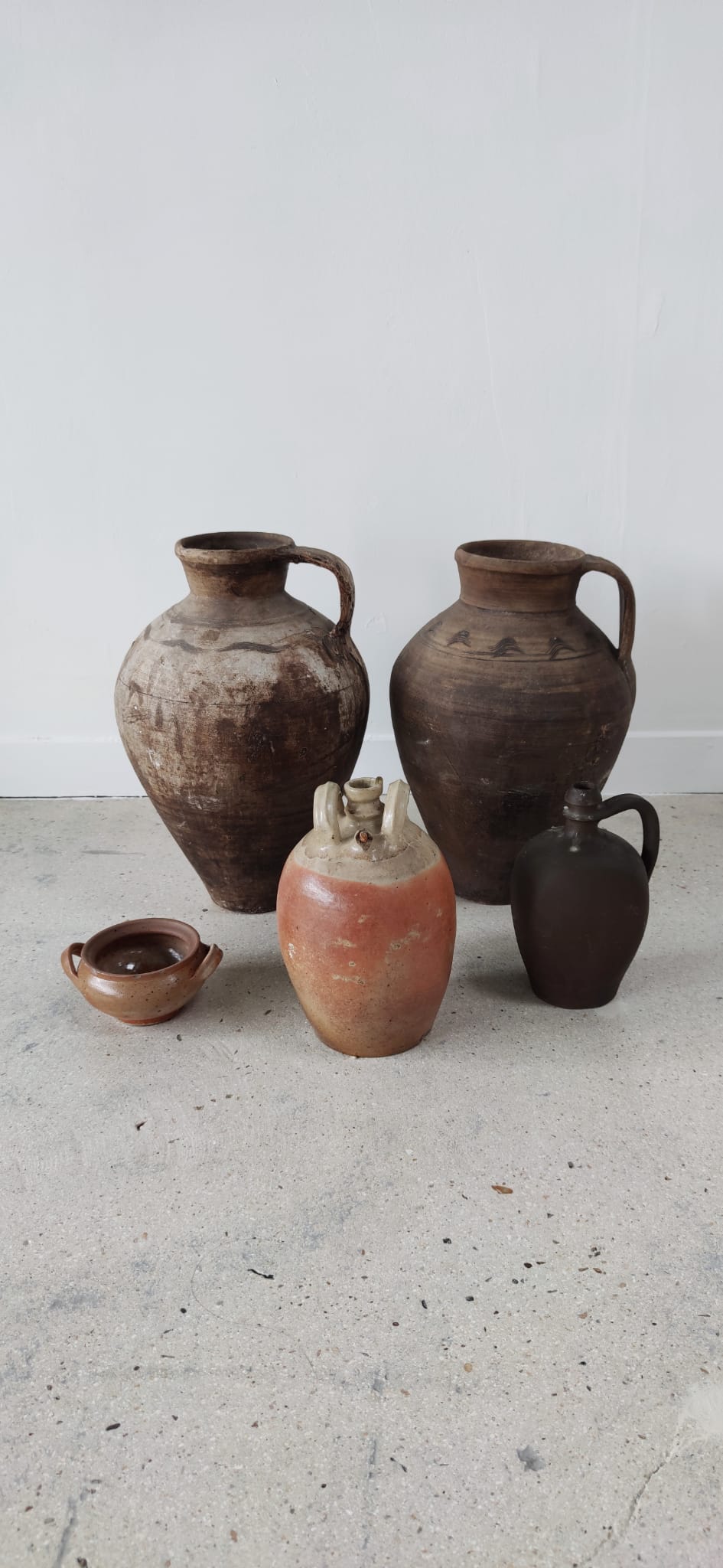 Terracotta amphora (clear) H:42cm