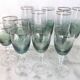 6 wine glasses and 6 crystal champagne flutes