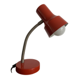 Articulated desk lamp in red metal 80's