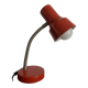 Articulated desk lamp in red metal 80's