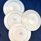 Plates Digoin Sarreguemines fleuries 19th century series Margaret pink flowers