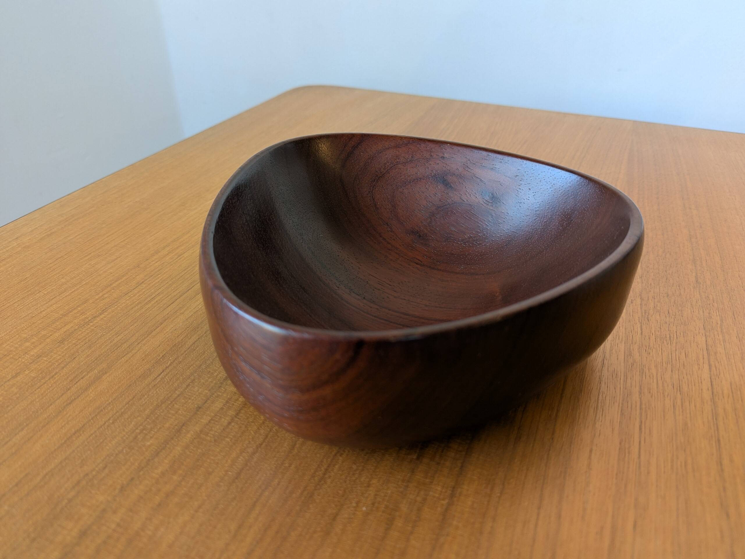 Solid mahogany cup