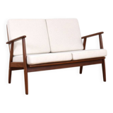 Mid-Century Danish Teak Two-Seater Sofa, 1960s.