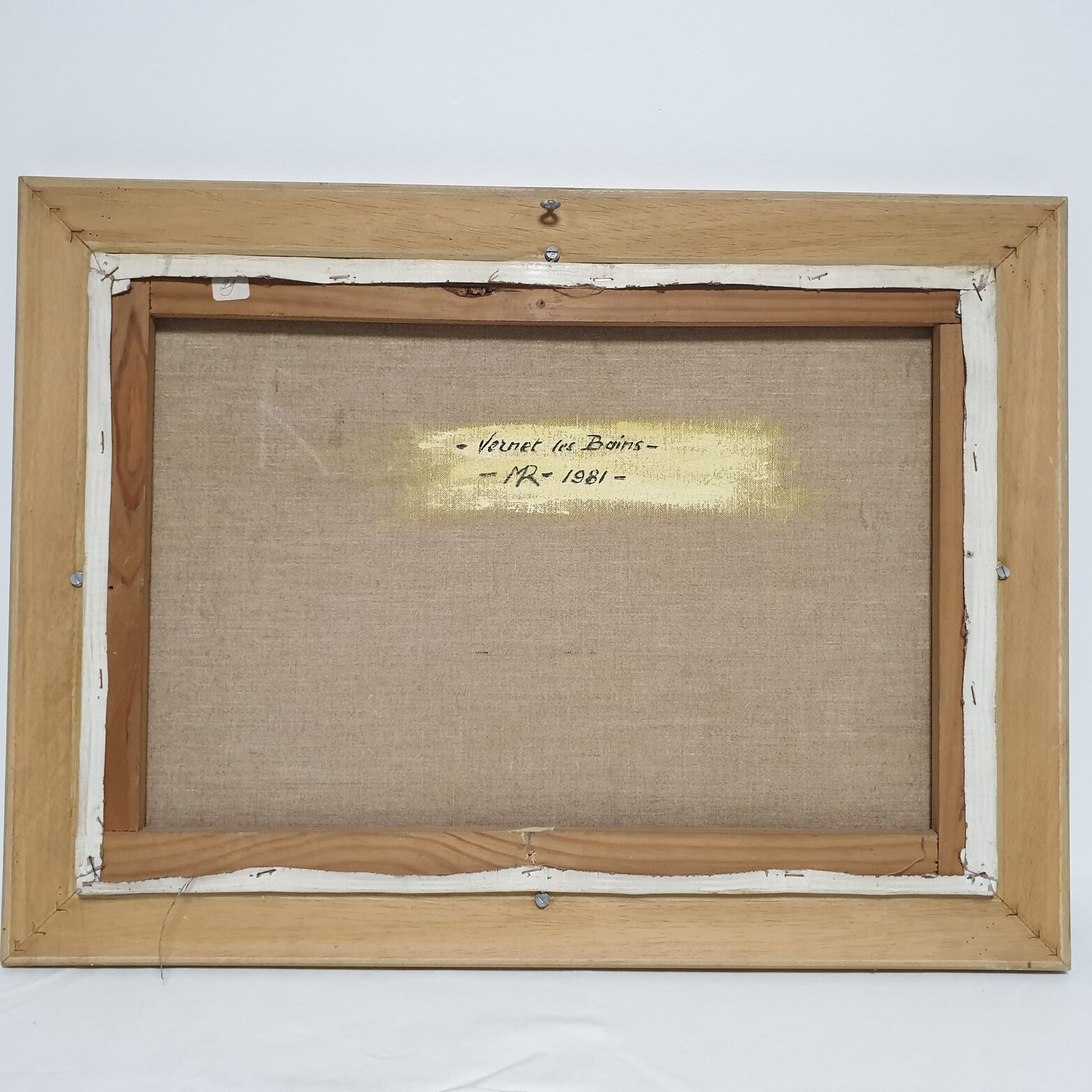 Maurice Rogue Oil on canvas located in vernet les bains dated 1981