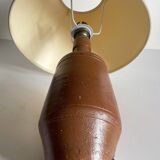 Vintage glazed stoneware lamp from Portugal.