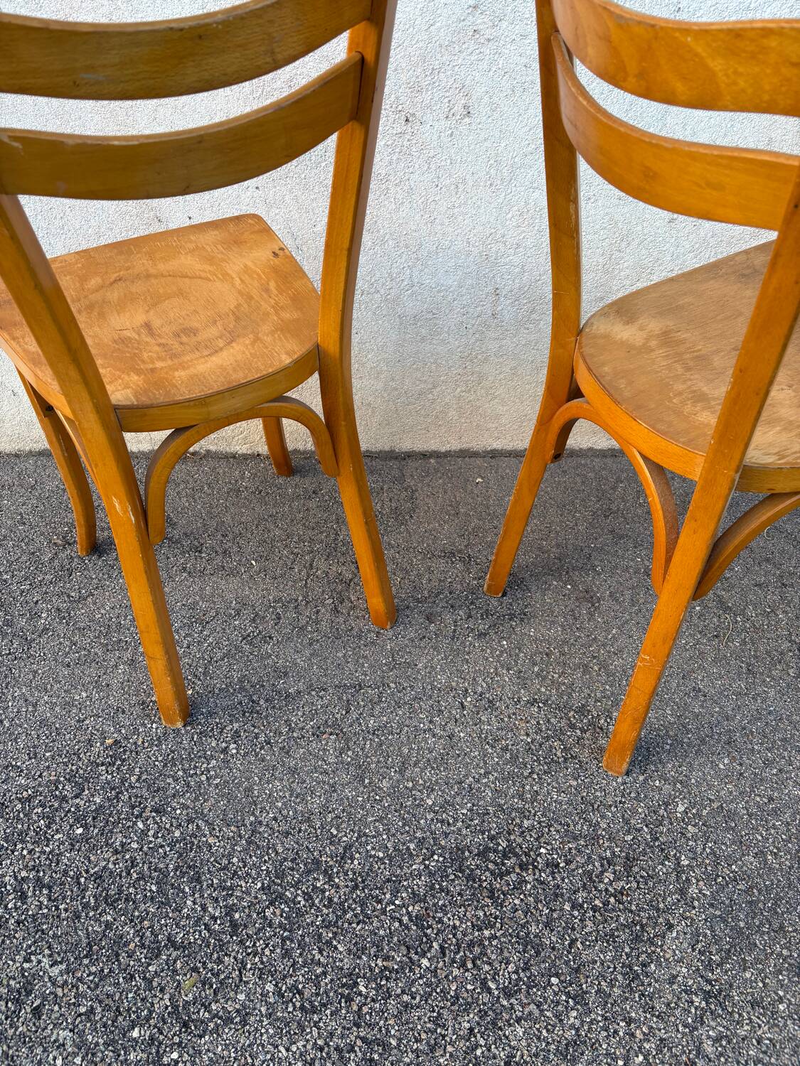 Two Baumann bistro chairs 56