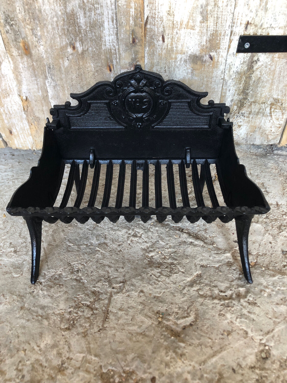 Old fireplace fireplace cast iron removable plate