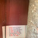 Antique mora clock long case, mint colour wood case 1800s