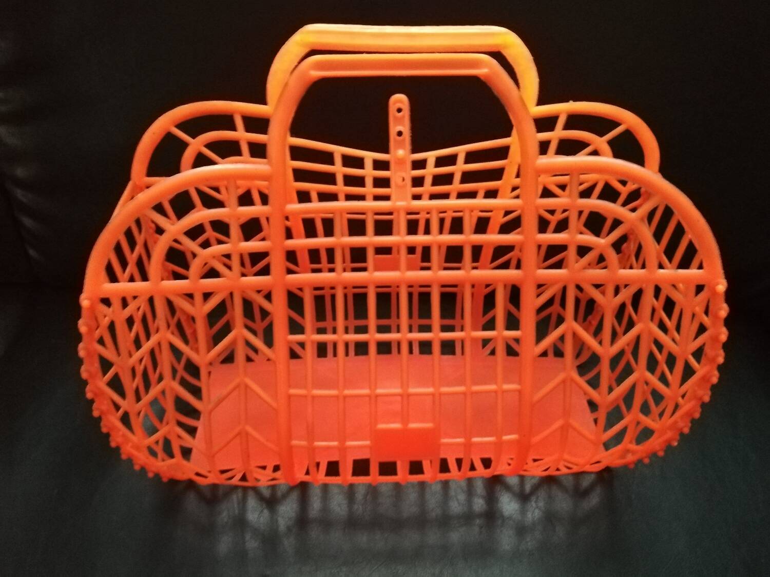 Vintage plastic shopping basket