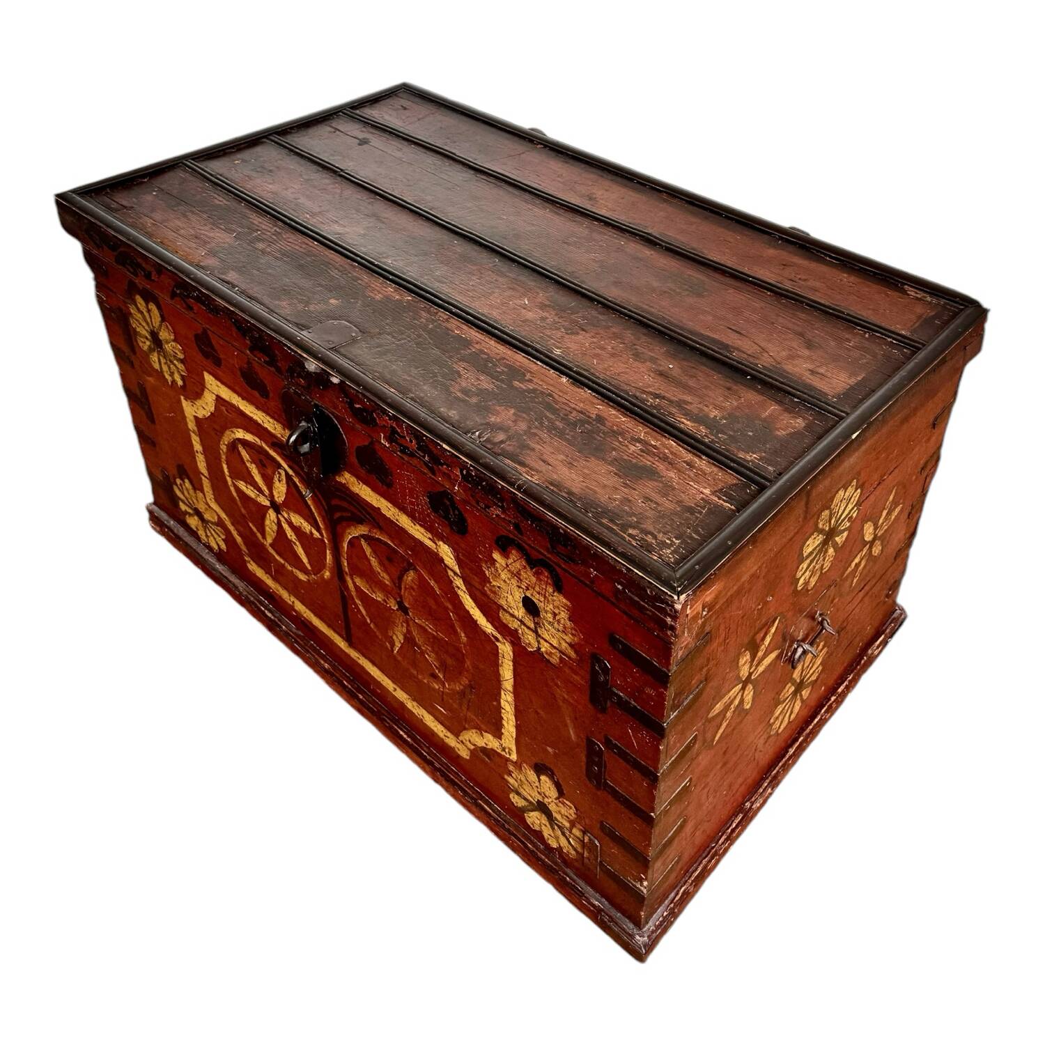 Afghan dowry chest in painted wood