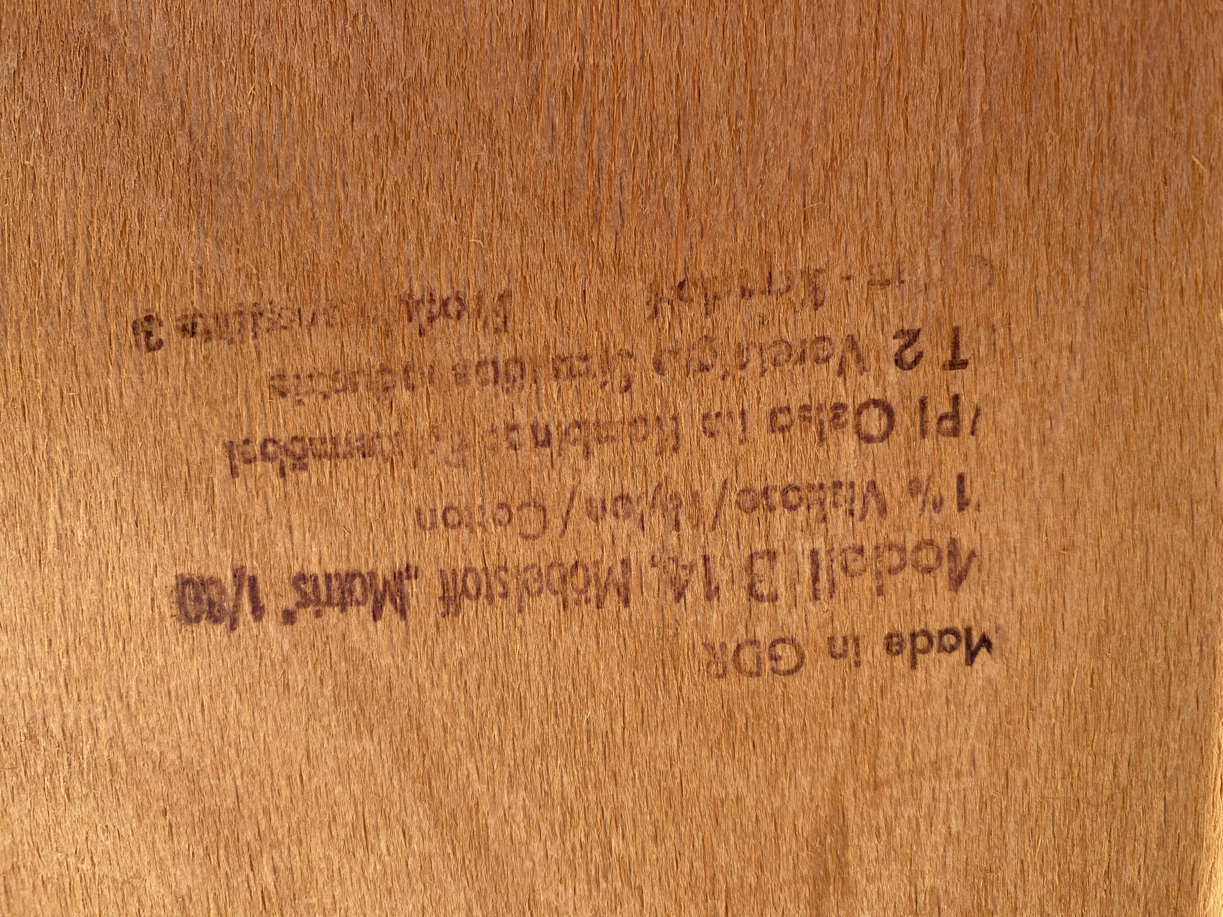 Set of 4 mobelstoff fabric chairs