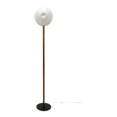Lampadaire par De Majo en verre de Murano et laiton, Italie 1960