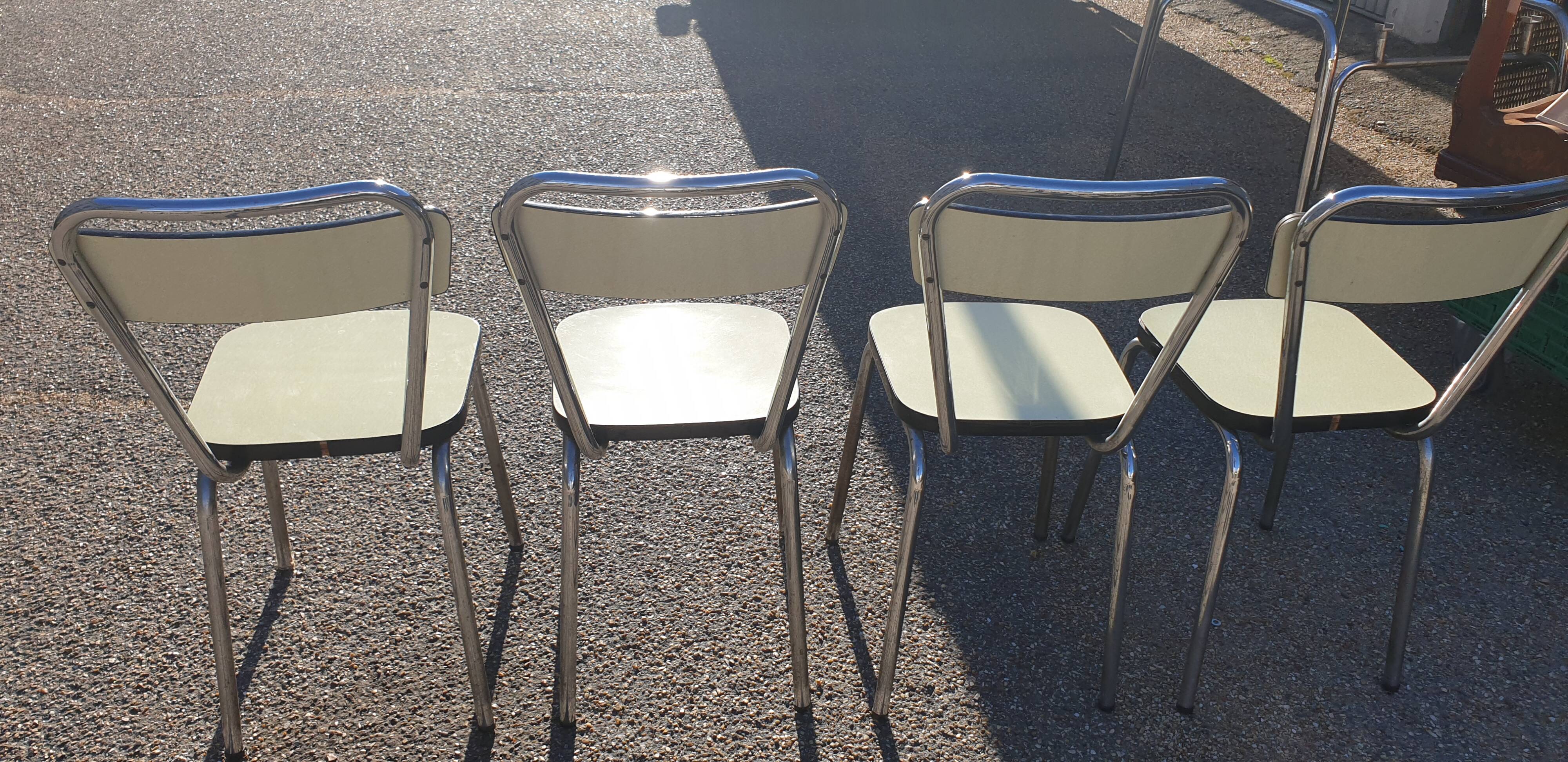 Vintage formica table and 4 chairs