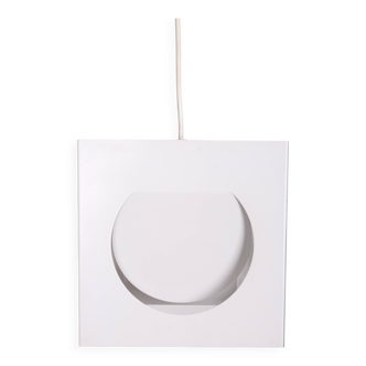 Square metal pendant lamp by Shogo Suzuki for Orno, Finland 1960’s