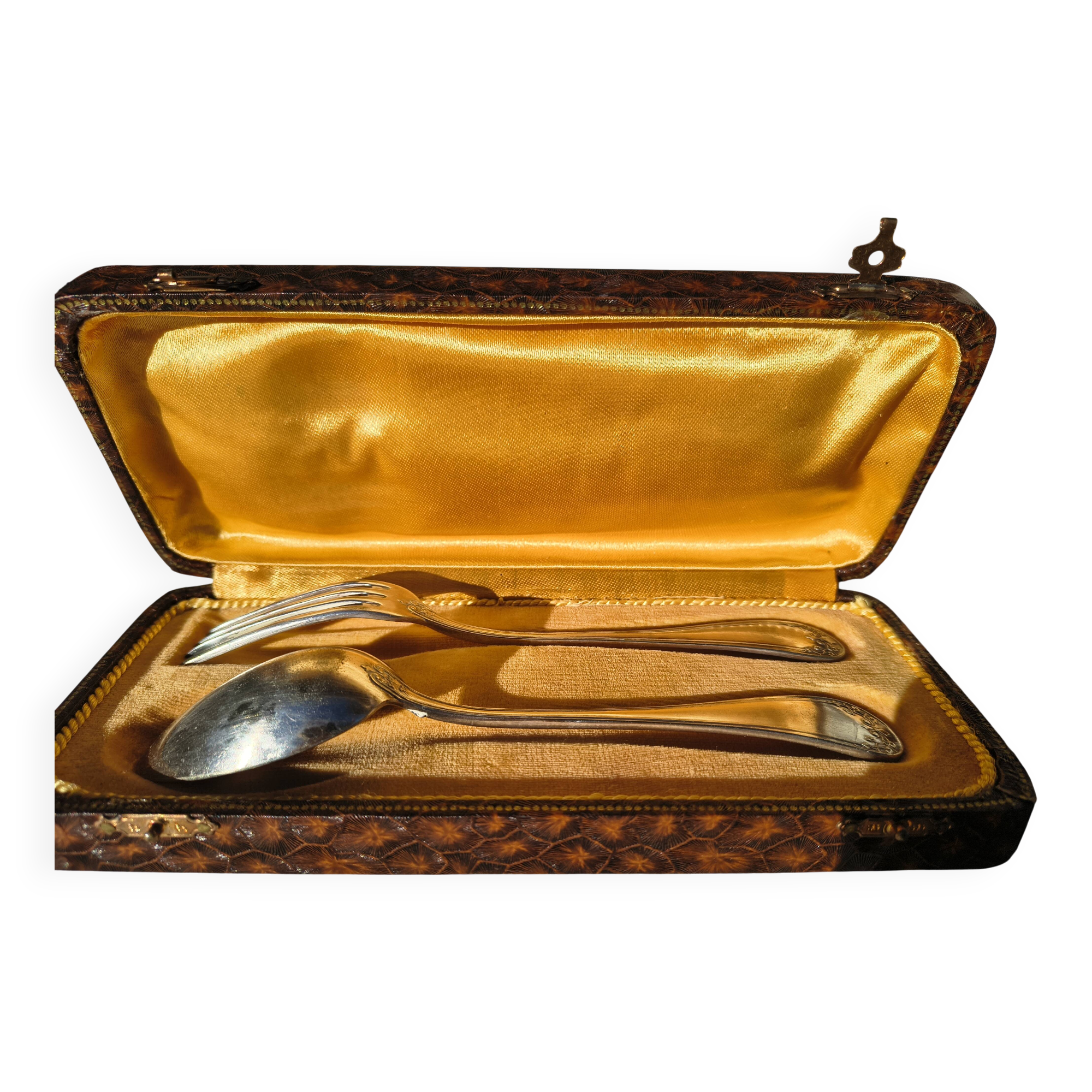 Baptism cutlery set box