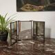 Vintage 1920 barber triptych mirror