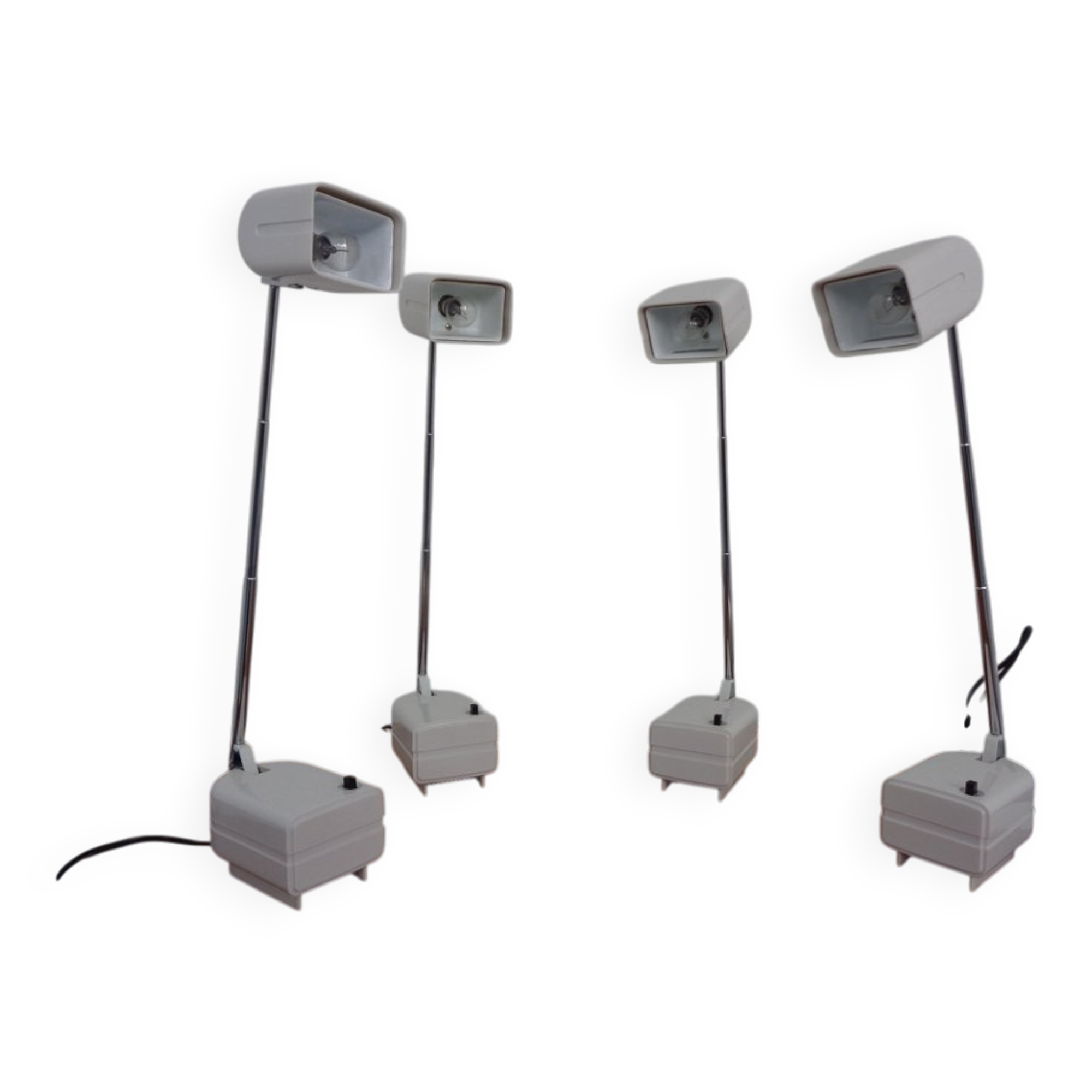 Adjustable Lampette Table Lamps from Briloner Lights, 1970s, Set of 2