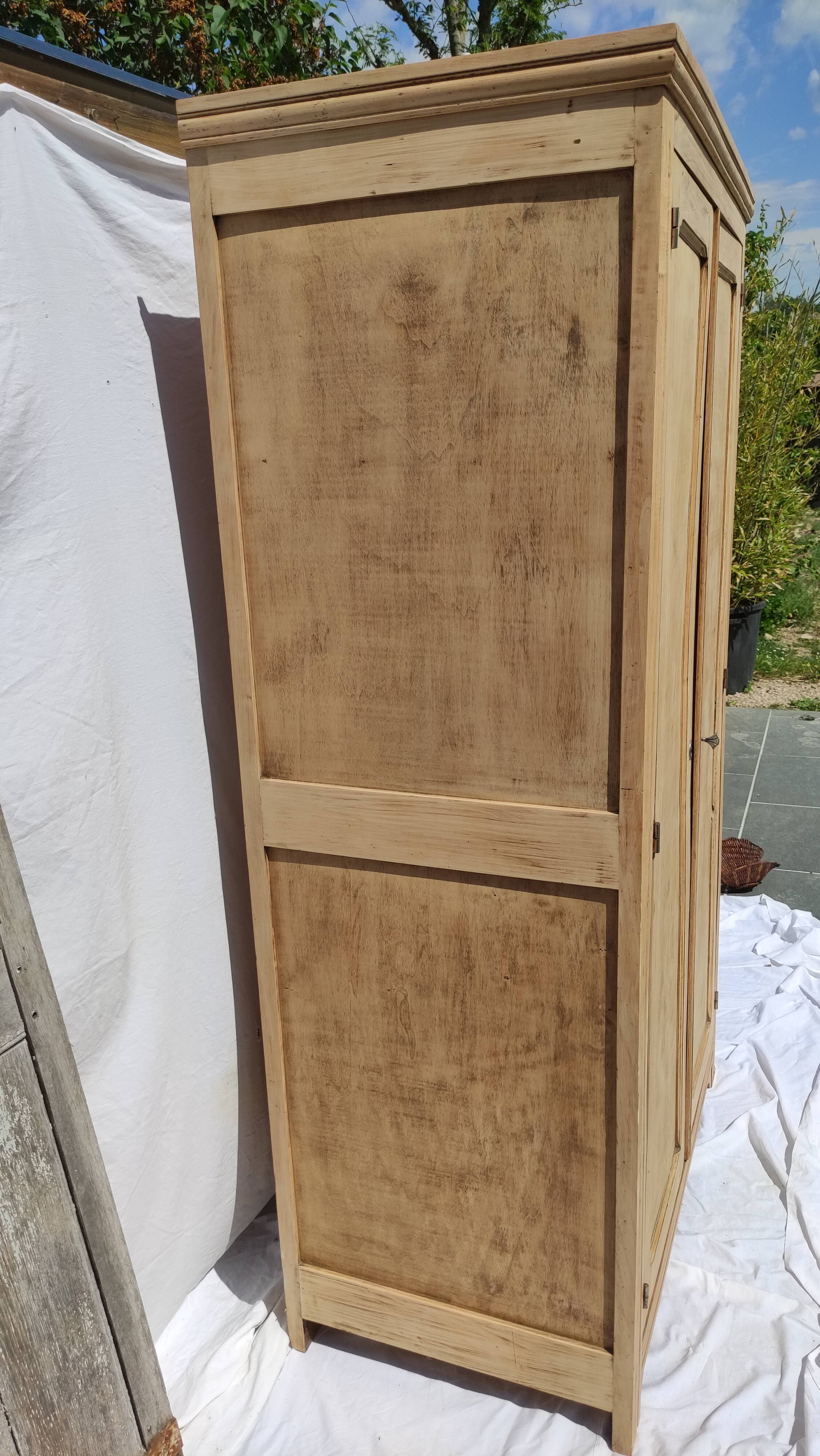 Parisian wardrobe in raw wood