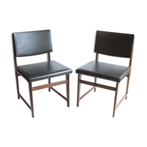 2 chaises en palissandre par Pieter