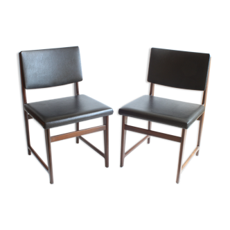 Pallisander chairs by Pieter De Bruyne for V-Form, Belgium 1960s, set of 2.