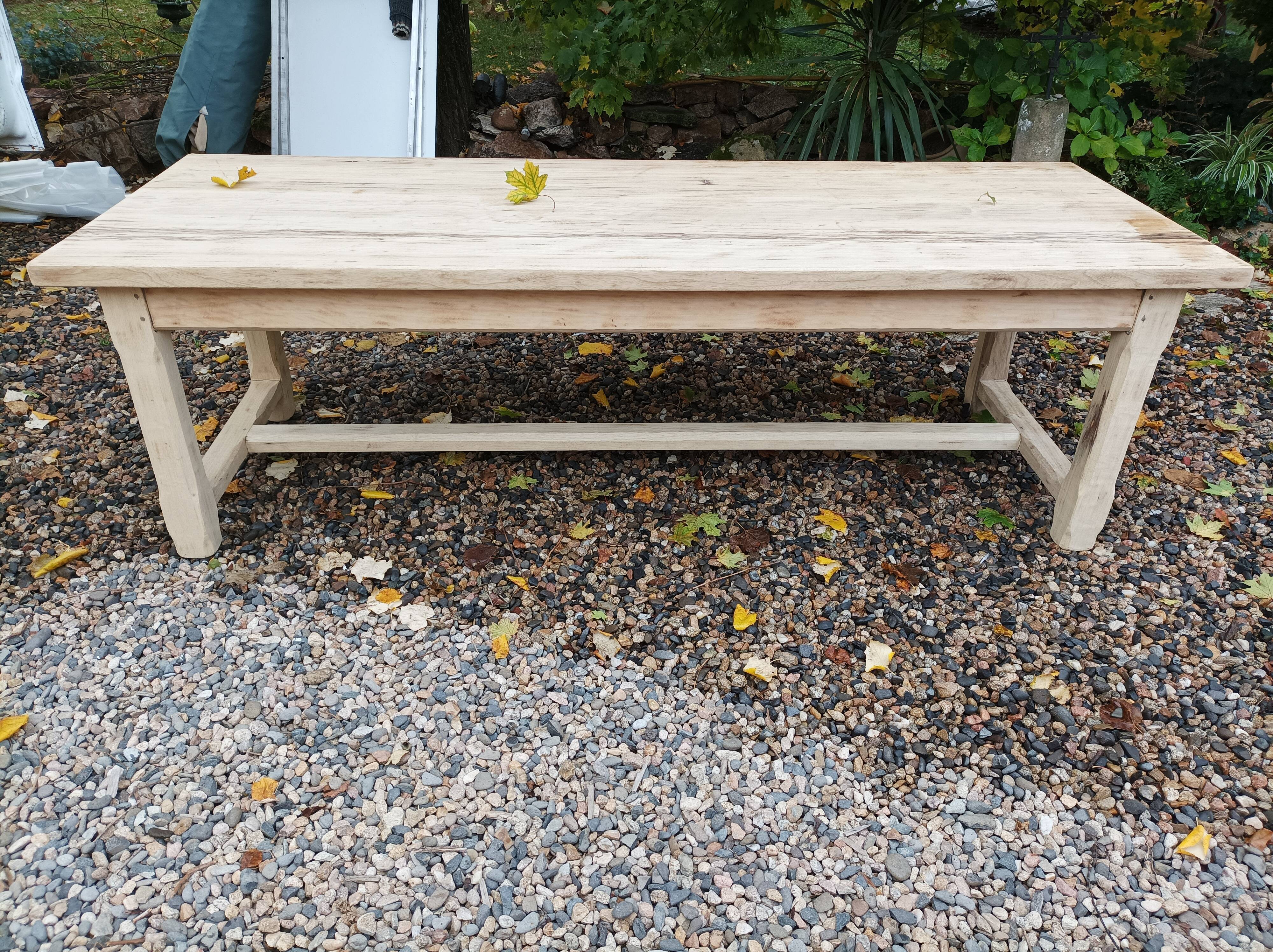 Solid farmhouse table