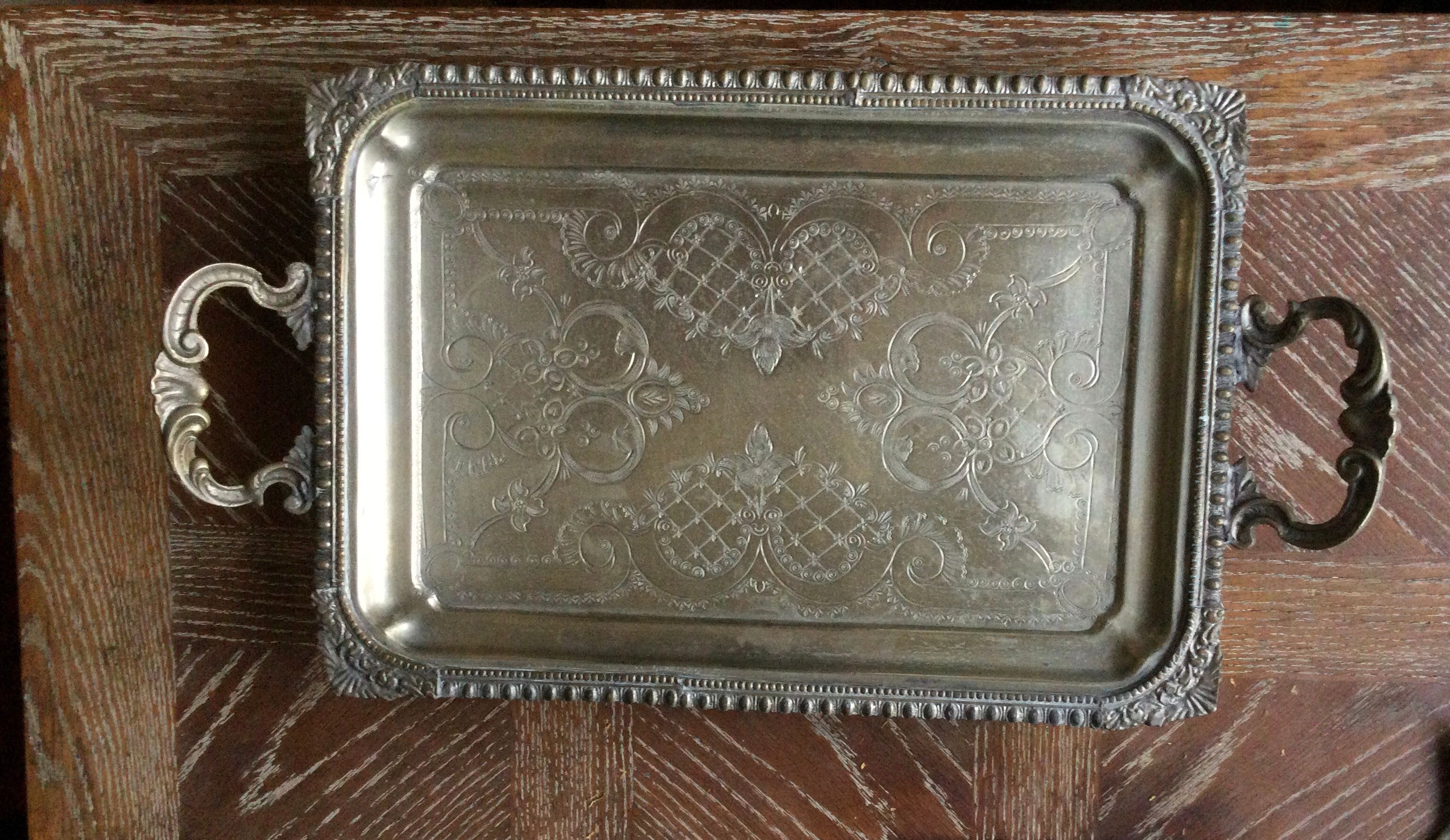 Silver tray