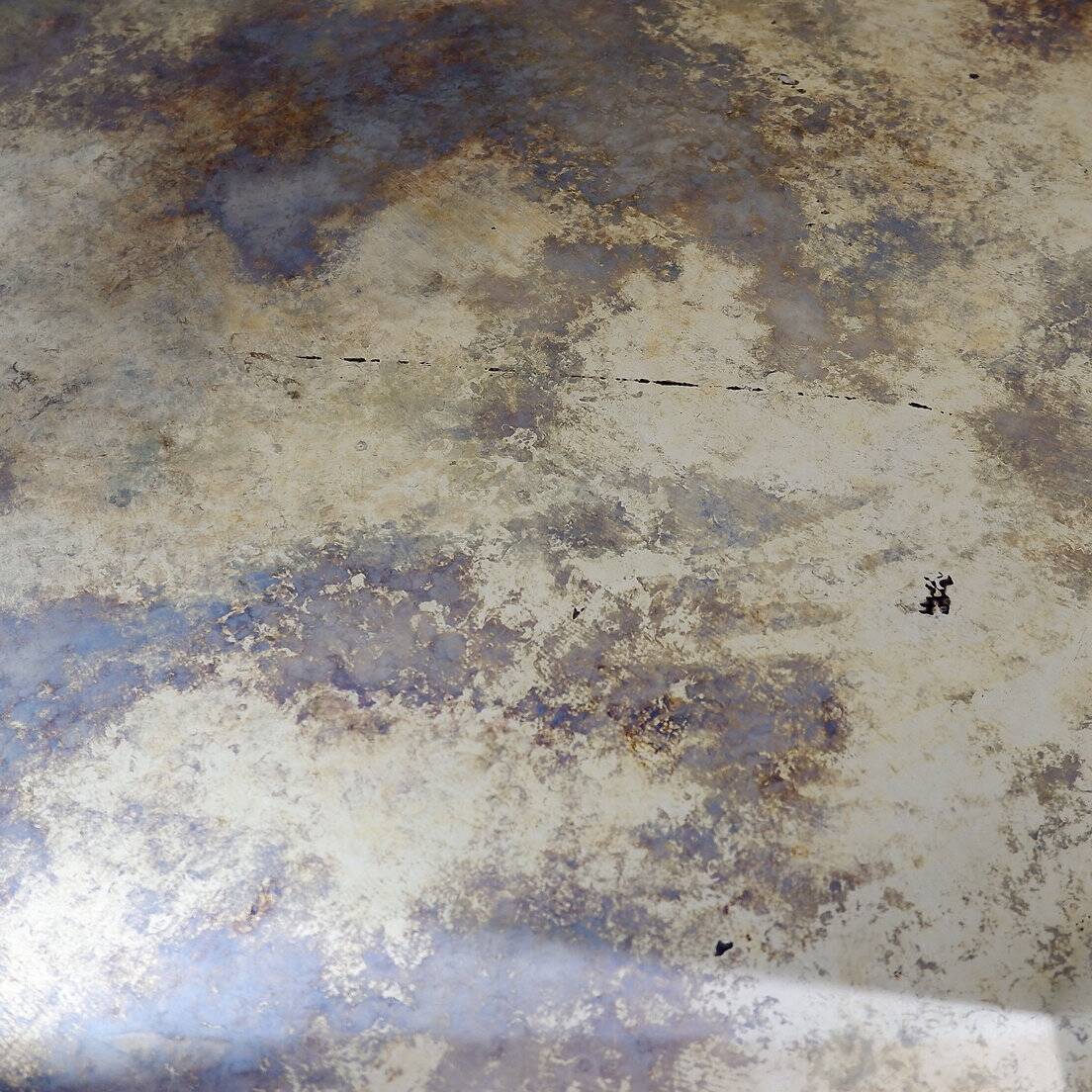 Gilded iron coffee table by René Drouet - 1940s