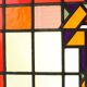 Colorful Amsterdam School Stained Glass Window – Art Deco