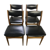 Series of scandinavian 4 chairs