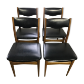 Series of scandinavian 4 chairs