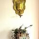 Bougeoir mural en laiton - Vintage