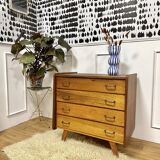 Vintage chest of drawers compass feet