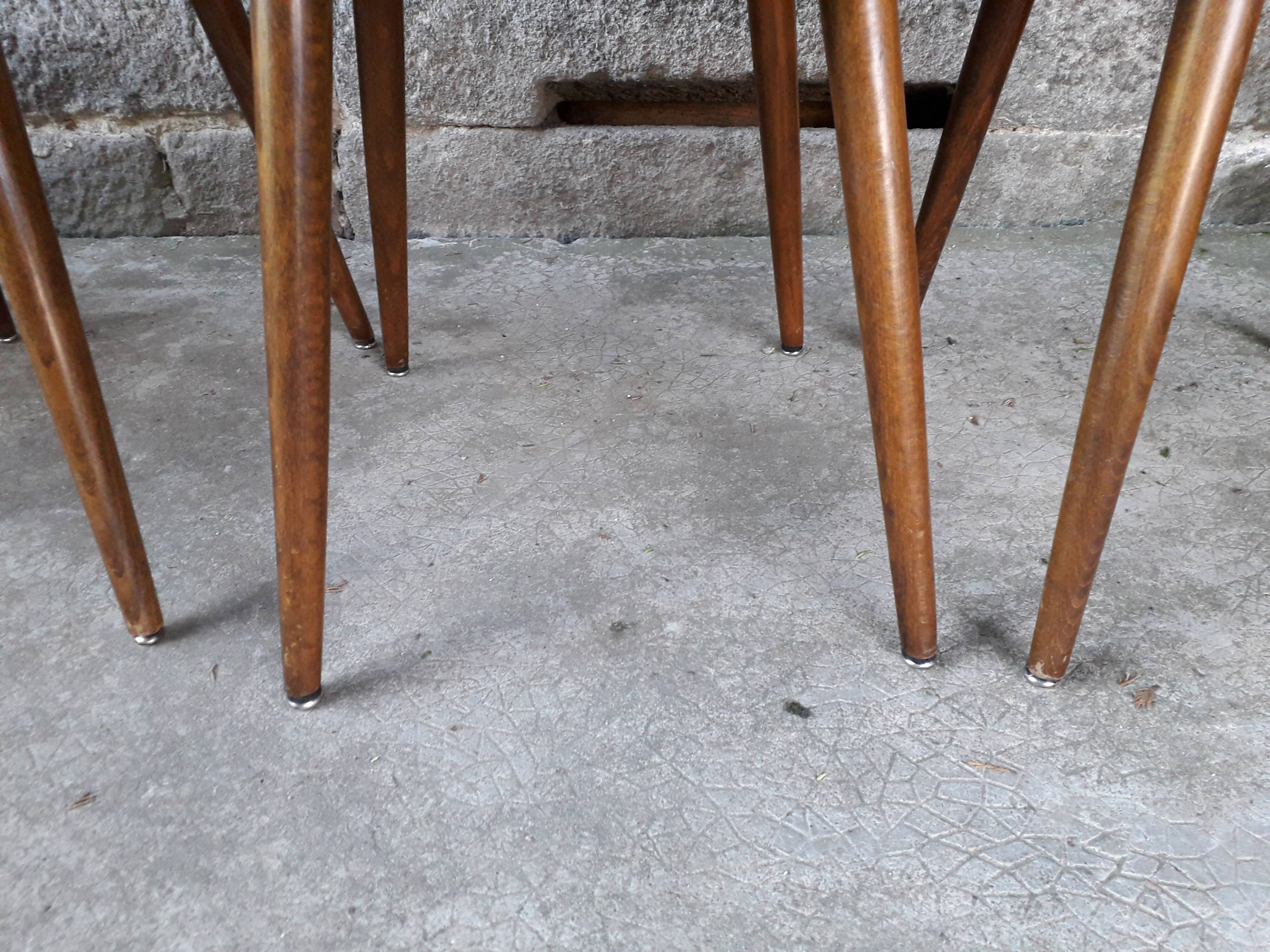 Lot de 6 chaises bistrot Baumann Mondor