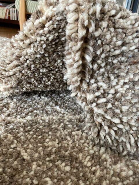 Carpet blessed ouarain speckled beige 254 x 146 cm