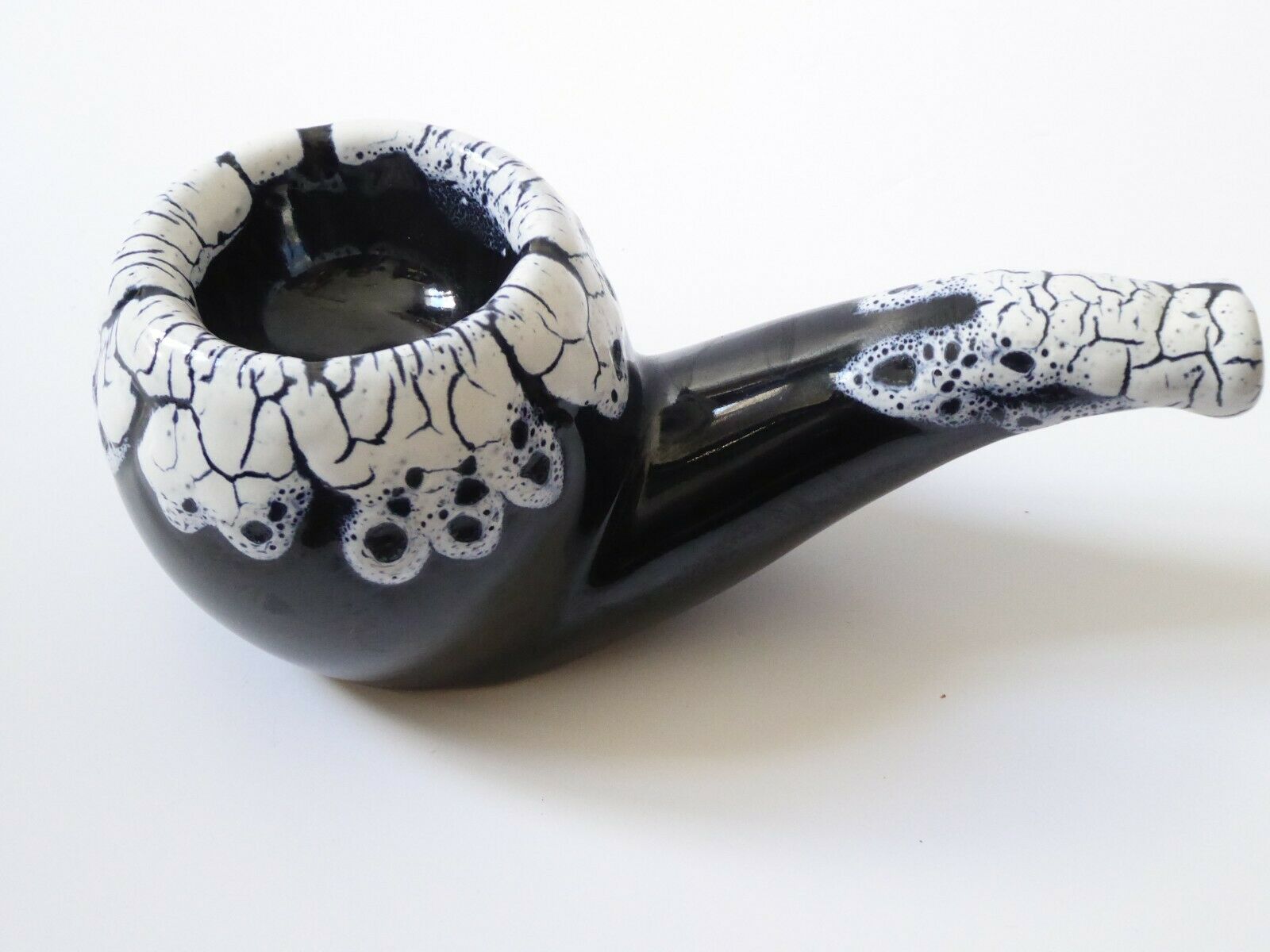 Vintage pipe-shaped ashtray, Vallauris