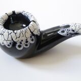 Vintage pipe-shaped ashtray, Vallauris