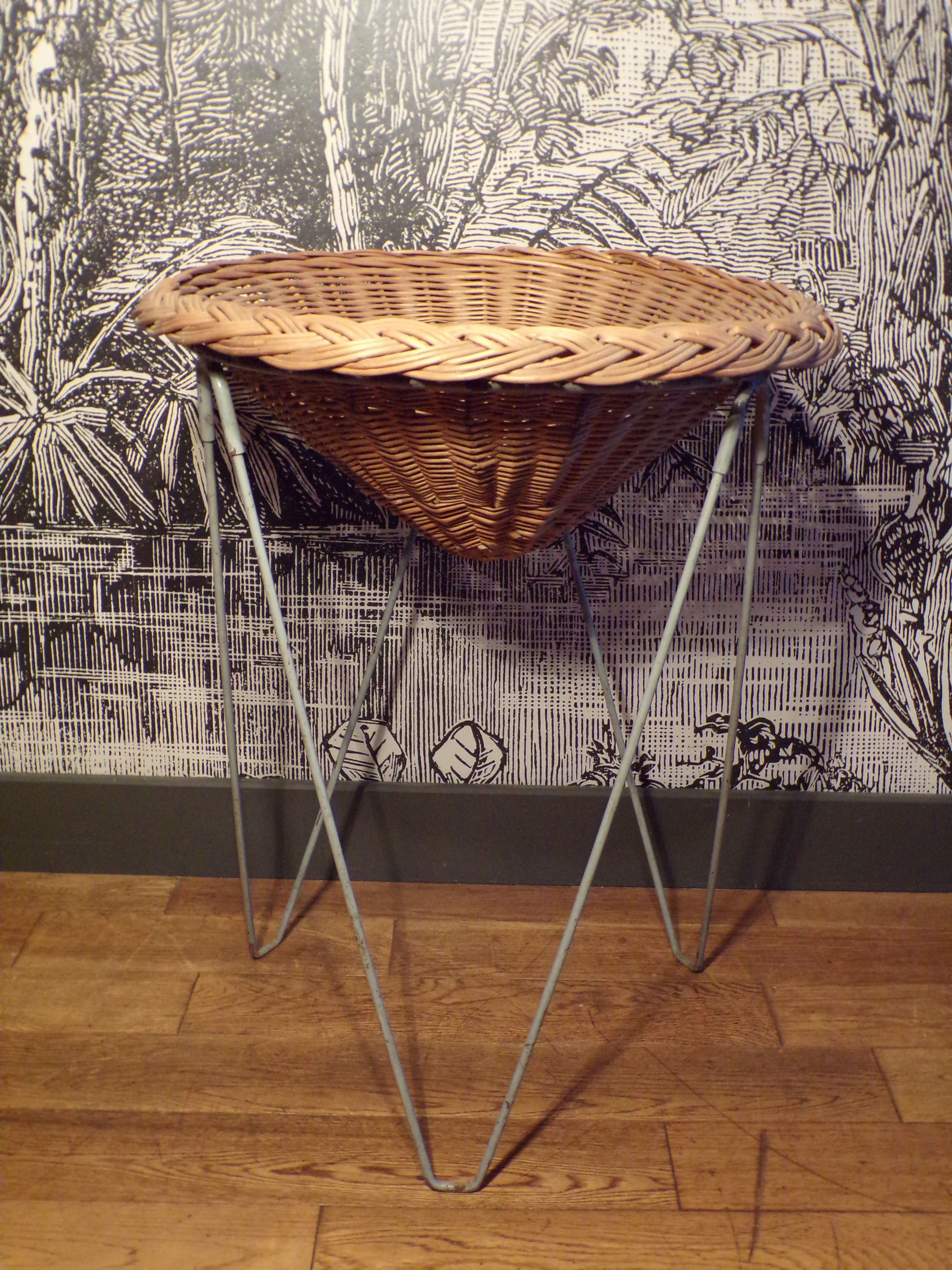 Vintage rattan display