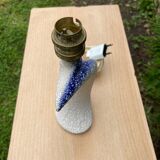 Wave or comma ceramic lamp from the 1950s/1960s