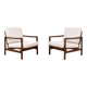 Fauteuils lounge style Mid-Century par Z. Bączyk, années 1960, lot de 2