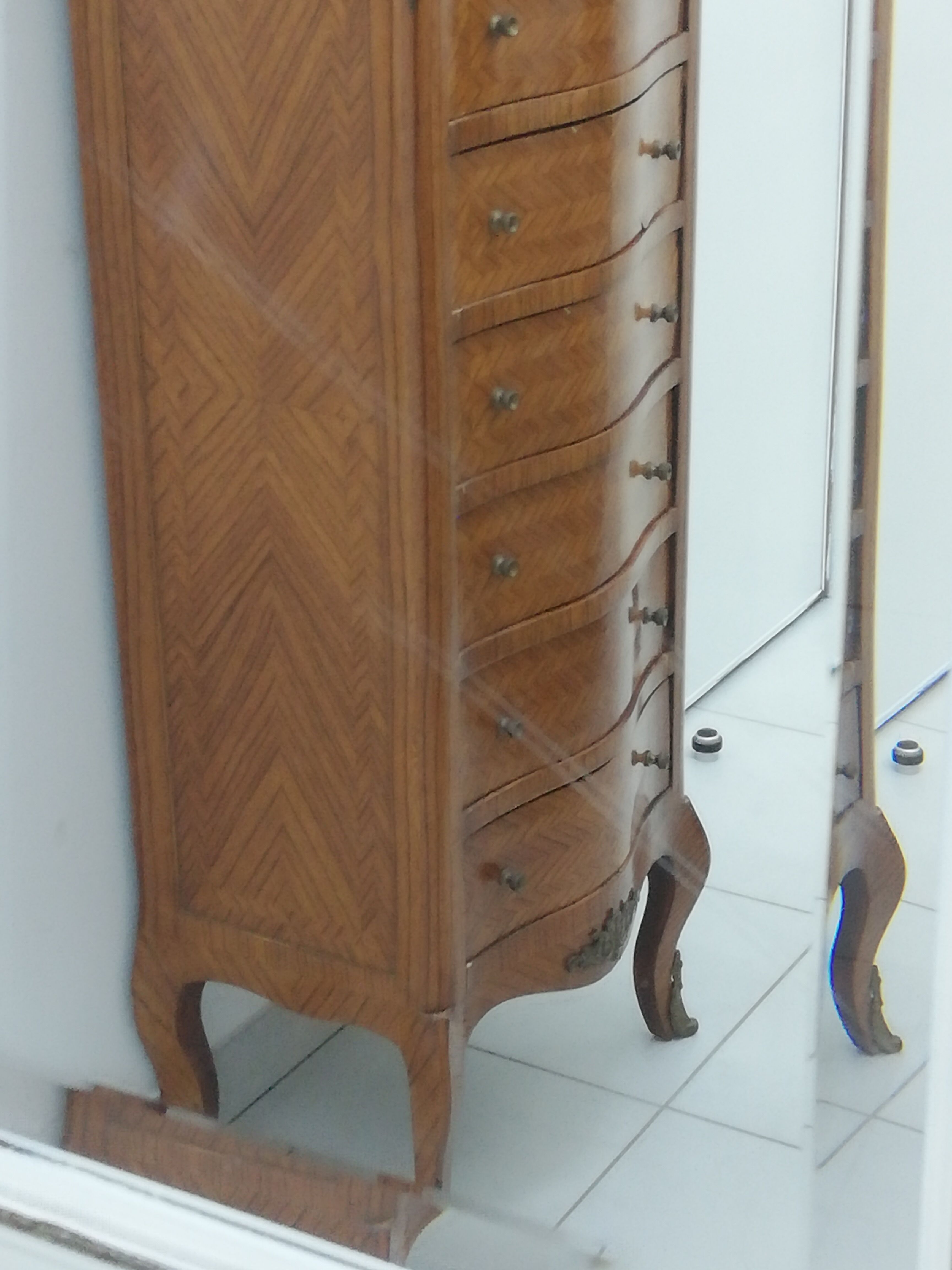 Beveled mirror Shabby style dimensions 54x47cm