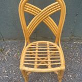 Set of four rattan chairs